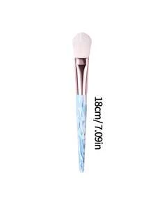 1支梵高绘画图案软毛粉底刷，无缝散粉粉底刷，面膜刷，不吸油化妆刷，新手化妆工具 - 彩色 - 查看 8