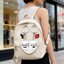 情侣款钥匙扣，2026 年 EST 纪念，浪漫情人节礼物，送给丈夫、妻子、未婚夫/未婚妻 - Old Gold - 查看 2