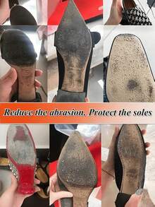 1 miếng lót chống trượt cho giày cao gót, miếng bảo vệ đế giày giảm tiếng ồn có thể cắt tỉa, thảm chống trượt tự dính chịu mài mòn, kéo dài tuổi thọ miếng dán chống trượt. - nhiều màu - Xem 4