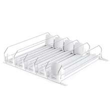 Automatic Can Dispenser For Refrigerator, Self-Pushing Fridge Drink Organizer With Spring Pusher, Adjustable Soda & Beer Can Holder For 12–25 Cans, 3–5 Rows Space-Saving Storage Rack - Transparent 5 Rows - View 3