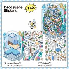 Infeel.Me Ediția a 9-a Seria "Deschis astăzi", Autocolante diorama 2.5D pentru meșteșuguri DIY cu scene miniaturale - Multicolor - Vizualizare 14