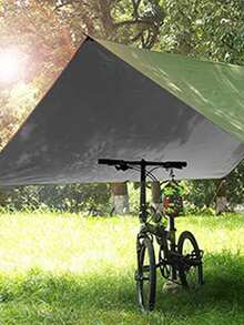 轻便高品质露营吊床防雨罩帐篷 | 防水背包旅行庇护所、遮阳篷及多用途户外旅行必备品，适用于海滩、花园、野餐、徒步旅行 | 非常适合家庭度假、春假旅行、音乐节 - 多色 - 查看 5