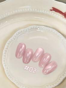 10毫升情人节甜蜜告白粉色猫眼凝胶指甲油，流行透明丝滑粉色磁性粉猫眼美甲，裸粉色猫眼美甲用品 - 彩色 - 查看 16