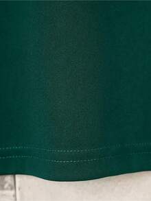 Men's Basic Courage Casual Unisex Cotton T-Shirt - 深綠色 - 查看 3