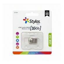 Memoria USB 16 Gb Stylos ST125 16GB, USB 2.0 tipo A, Memoria USB con diseño mini metálica plata - Plateado - Ver 3