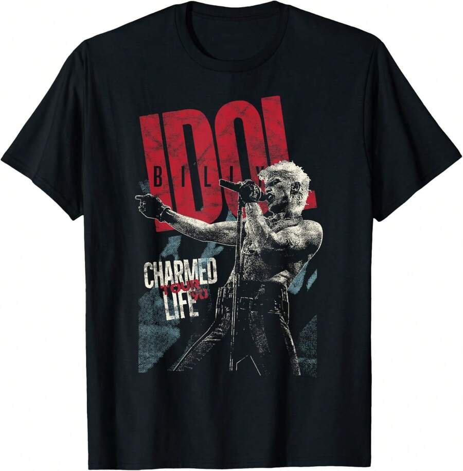 Billy Idol - Charmed Life T-Shirt - Hitam - View 1