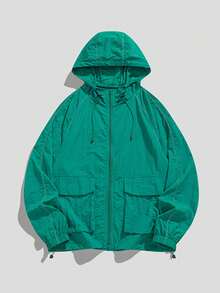 女士轻薄冰丝外套，轻薄亲肤，适合夏季度假、旅行、户外运动、徒步、钓鱼，速干连帽衫 - 綠色 - 查看 6