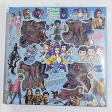 100张随机鬼灭之刃、魔女学园卡通贴纸套装，学生证贴纸，文具贴纸，可爱卡通创意小礼物 - 彩色 - 查看 8