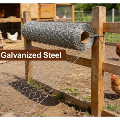 American Garden Must-Have Chicken Wire Roll – 24in X 25ft With 1in Openings