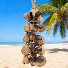 Handcrafted Seed Shaker Bell, 70-Seed Natural Seed Shell Muyu, Mokugyo, Sound Healing Instrument For Meditation, Yoga, Stress Relief - 1PC - View 7