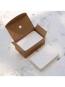100 Stücke/Packung leere Karteikarten aus Papier für handgeschriebene bunte Englisch Vokabelkarten, stabiler Box Notizzettel, tragbare Lernkarten - 100 Stück/Karton Karten - Übersicht 18