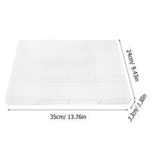 亚克力首饰收纳托盘，12格设计，首饰整理展示盒，适用于梳妆台，可收纳戒指、项链、耳环等首饰 - 無色 - 查看 7