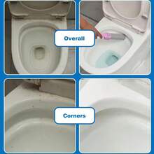 Toilet Bowl Pumice Stone With Handle - Stain And Limescale Remover | Pumice Cleaning Stick For Rust, Hard Water Rings, Tiles, Grills, Sink, And Bathtub Surfaces In Bathroom Or Kitchen Use - 粉紅色的 - 查看 5