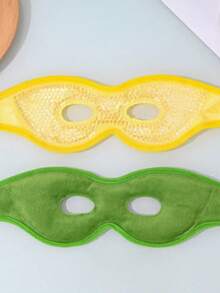 1/2 piezas Máscara de ojos de gel hueca, máscara de ojos para compresas frías/calientes, material suave apto para viajes y descanso - Multicolor - Ver 10