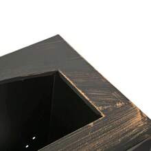 37-Inch Rectangular Metal Outdoor Wood Burning Fireplace - Outdoor Fireplace With Built-In Log Storage And Poker-Brushed Bronze,Log Fire Pit Patio Garden And Backyard - 1 - 查看 7