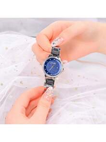 Đồng hồ nữ Seiko ALBA máy quartz, mặt số lấp lánh với viền pha lê, dây đeo bằng thép không gỉ, đồng hồ thanh lịch phù hợp cho tiệc tùng và đeo hàng ngày, món quà hoàn hảo cho ngày Valentine AH7W29X1 - AH7W29X1 - Xem 6