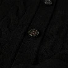 Polo Ralph Lauren Classic Embroidered Wool Cardigan  ,Women's Knitwear - Hitam - View 5