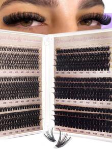 480Clusters Individual Cluster Lashes DIY Lash Extension Crossed Wispy Soft Daily Cluster Lashes Thin Band Natural False Eyelashes Lash Clusters, Eyelash Clusters, Individual Eyelashes, Lashes, Fake Lashes - D - View 9
