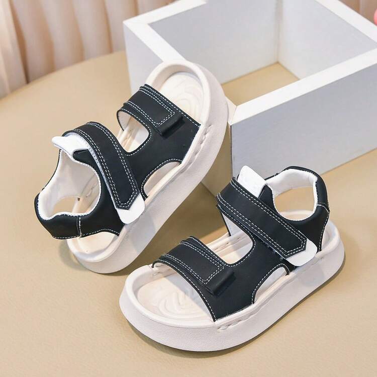 Children's Sandals, Boys Shoes 1-6 Years Old, Baby Shoes, New Summer Beach Shoes, Soft Bottom Non-Slip - Black - View 20