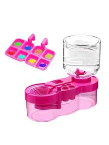 Tabletop Mini Easel Wooden Sketch Folding Easel, Oil Painting Frame Display Multi-Function Portable Painting Board, Paint Brush Cleaner, Palette, Palette Cup, Plum Blossom Palette, Acrylic Watercolor Gouache Palette, Paper Eraser Brush Art Supplies Student Full Set - One Size - View 5