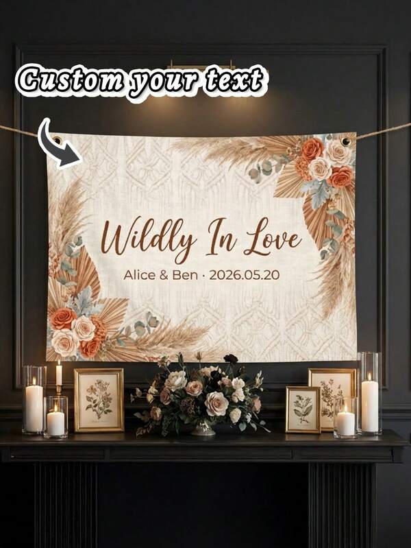 1PC Custom Photo Cake Topper Personalized Forever Heart Acrylic Cake Decoration With Angel Wings, Lock And Arrow Design, Custom Photo Text And Date, Romantic Dessert Topper For Wedding, Anniversary, Engagement, Valentine's Day, Birthday Party, Sweet Love Keepsake Decor