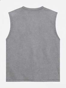 Áo thun nam in họa tiết, áo thun tay ngắn dáng rộng thoải mái thích hợp mặc đi biển mùa hè. - Màu Xám nhạt - Xem 5