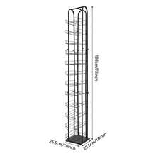 kangten 12 Tier Black Floor Standing Hat Rack, 78'' Hat Display Rack, Cap Organizer Metal Hats Stand, Hats Wigs Holder, Retail Hat Organizer Stand For Retail Display, Storage Vertically (10.04 X 77.95 Inch) A Nice Gift Freestanding Hat Rack Display Stand, Floor-Standing Hat Holder With Multiple Hooks, Stylish And Durable Hat Organizer For Entryway, Bedroom, Or Retail Use - Default - View 2