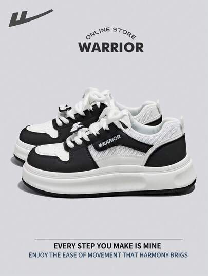  Warrior 女士板鞋，春秋季舒适百搭，休闲时尚，四季皆宜，耐磨耐穿，适合全天穿着，训练跑步鞋