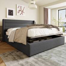 Bed Frames - Gray + Linen + 180cm*200cm - View 1