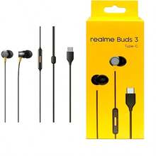 Realme Type-C Buds 3 有线入耳式耳机，兼容 Realme、 Edge 50 Fusion、Vivo V30e、 CE Nord 4、iQOO Neo 7、 等手机（黑色） - 黑色 - 查看 9