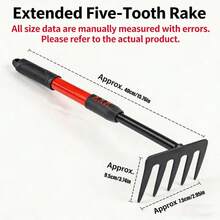 1pc New Reinforced Durable Gardening Tool - Hardened Steel Shovel Head With Non-Slip Rubber Handle - Anti-Rust Ergonomic Design - Suitable For Hard Soil Digging, Transplanting, Weeding And Lawn Repair - A - View 13