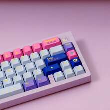 [Đóng hộp] Bộ keycap đầy đủ Aifei Original High PBT in chuyển nhiệt hình cô gái pixel - Chủ đề Cô gái Pixel - Xem 3