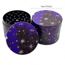 2" Black Cat Grinder Kitten Printing Grinder - Beige - View 2