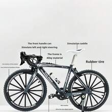 Alloy Mini Racing Car Bicycle Model - Die-Cast Metal - Realistic Details - Perfect Collectible Or Christmas/Halloween Gift - Multicolor - View 10