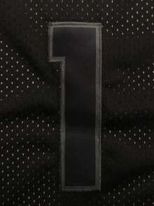 Men's Embroidered Basketball Jersey 1 Black Casual Sleeveless Vest V-Neck T-Shirt Party Sports Top - Black - View 4