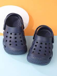 Sandalias de niños con suela texturizada, versátiles y casuales para uso diario, playa y exterior - Azul Marino - Ver 4
