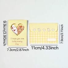 Cute 3D Foldable Hug Greeting Card With Envelope, High-Quality Lovely Gift For Friends, Couples - Multicolor - View 8