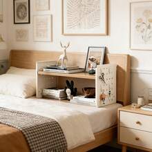 Metal Office Desk With Storage Shelves - Compact Multi-Tier Shelving Ideal For Office Supplies, Books, And Decorative Items - Rectangular Design With Minimalist Aesthetic - 洞洞板置物架單層 白色 - 查看 3