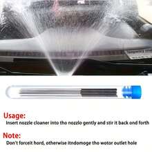 10pcs Stainless Steel Cleaning Nozzle Tool Kit - Car Windshield Wiper, 3D Printer Nozzle, Gas Stove Burner, Shower Head Needle Cleaning Brush - A - View 4