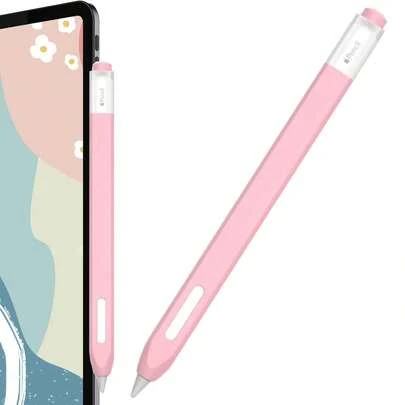 Funda protectora de silicona compatible con Apple Pencil 2da generación, estuche protector para lápiz táctil Apple Pencil