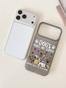 1个狗狗图案磨砂质感TPU手机壳，摄像头周围有大开口，兼容 17、Air、17 Pro、17 Pro Max、16 Pro Max、14/13、12、11 Pro Max、XS Max、X、XR、8、7、Plus，Galaxy A05S、A06、A07、A56、S24 FE、S24 Ultra、S25 Ultra等型号，防震，可作为生日礼物、送给女朋友、男朋友或自用。 - 彩色 - 查看 3