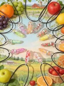 4 piezas Collar con diseño de piedra - Multicolor - Ver 14