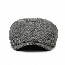 1pc Vintage Street Style Men's Classic Versatile Beret Cap, Suitable For Outdoor, Travel, Leisure In Spring, Autumn And Winter,Summer,Beach,Holiday,Festival - Multicolor - View 10
