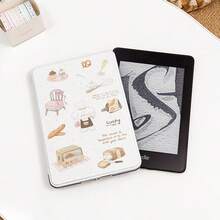 For Kindle Case - Transparent Acrylic Magnetic Detachable, Warm Cartoon Puppy Design, Compatible With Kindle 11th, Kindle Paperwhite 6 - Apricot - View 2