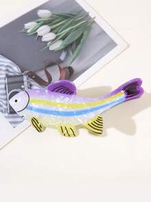 1 件可爱独特的卡通小鱼发夹，女士适用。可爱动物燕子发箍，适合半扎发造型。 - 彩色 - 查看 17