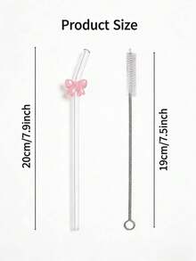 1个，可爱粉色蝴蝶结可重复使用塑料茶杯，带盖和吸管，男女通用水杯，适用于办公室、学校、生日和派对 - 彩色 - 查看 7