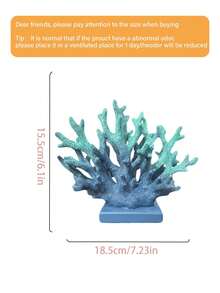 1 pièce Décoration de corail en résine blanche minimaliste de style nordique - Ornement de bureau de style océanique, convient pour la décoration de la chambre, du salon, de la bibliothèque | Décoration d'intérieur à la mode pour créer une ambiance chaleureuse - Multicolore - Voir 8