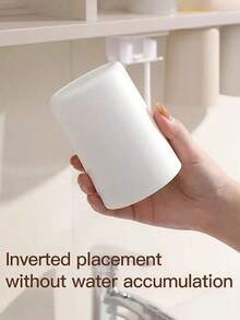 1/2pcs Magnetic Adsorption Rinse Cup, No Drilling Required To Fix On Cabinet, Minimalist Couple Toothbrush Holder, Easy Drainage Design, Bathroom Supplies, Autumn Decor, New Semester Preparation - Multicolor - View 4