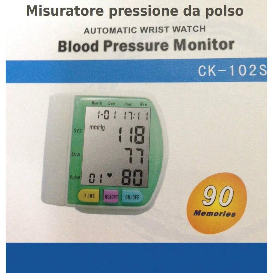 OISE ART STORE Misuratore Di Pressione Da Polso Digitale Automatico Da Viaggio Sfigmomanometro - - Multicolore - Visualizzare 1