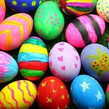 3/6 szt. dużych drewnianych jajek wielkanocnych premium do rękodzieła, nieobrobione drewniane sztuczne jajka do malowania i dekoracji, bez piór, bez prądu, artykuły rzemieślnicze bez baterii - one-size - Zobacz 8